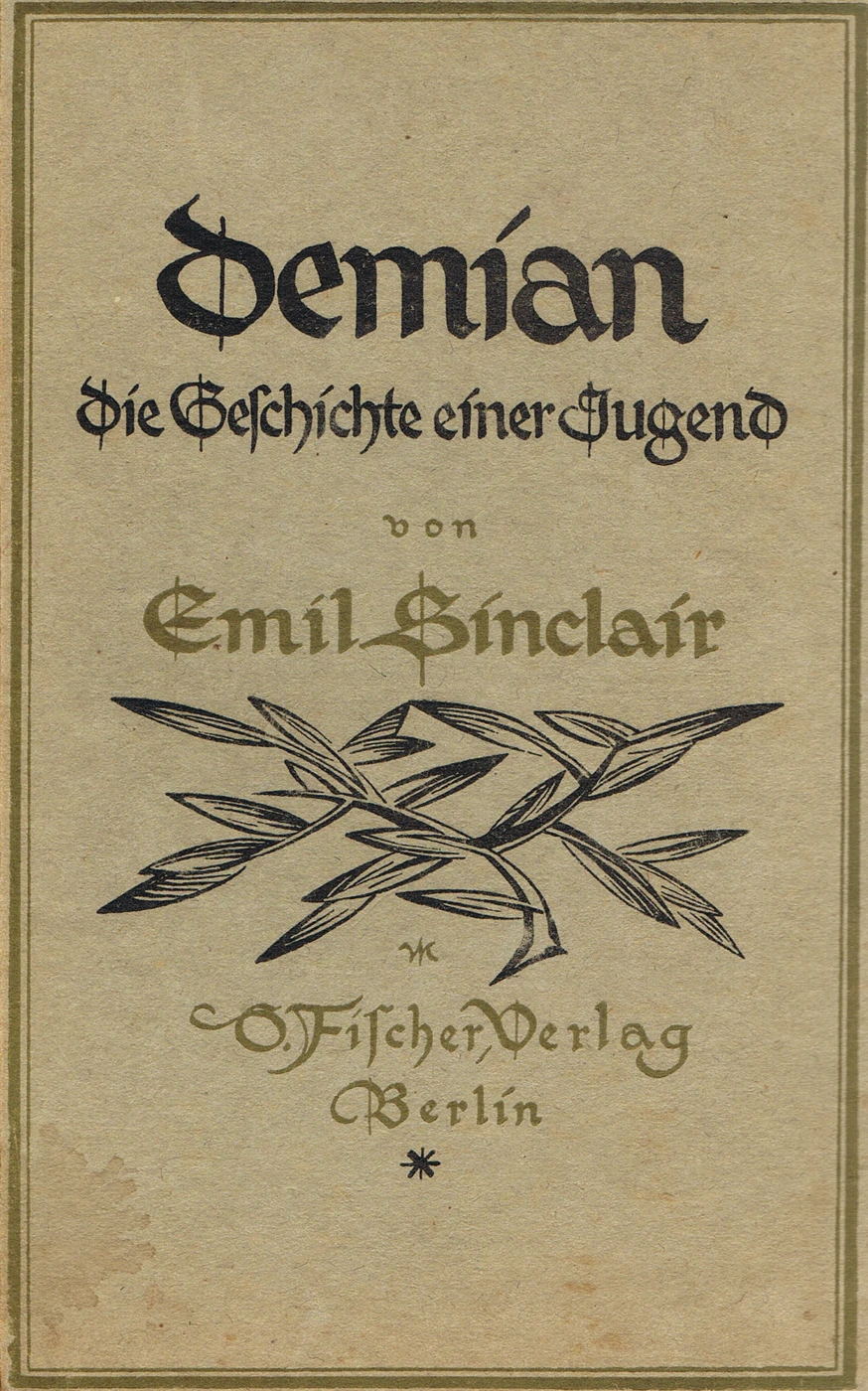 Copertina della prima edizione di Demian